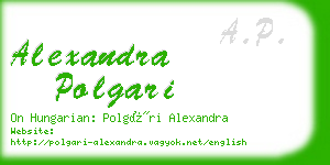 alexandra polgari business card